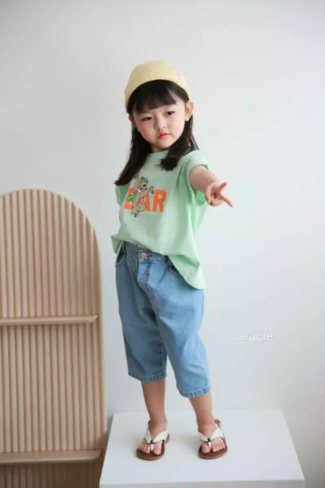 Beagle - Korean Children Fashion - #kidzfashiontrend - Bear Paint Tee