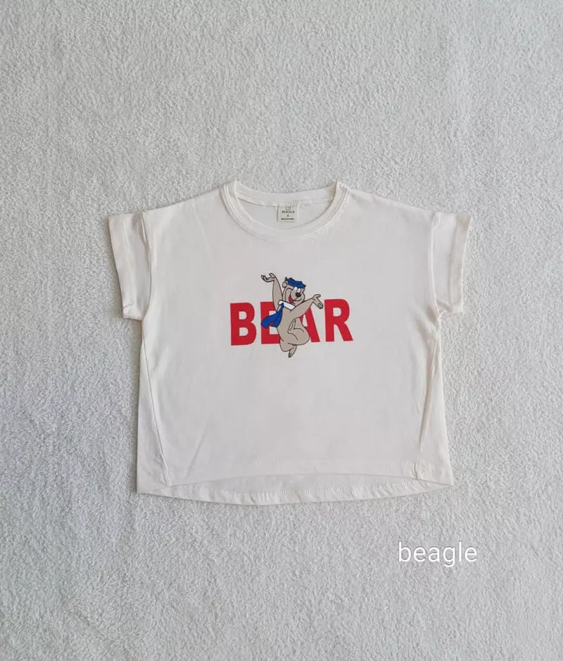 Beagle - Korean Children Fashion - #littlefashionista - Bear Paint Tee - 2