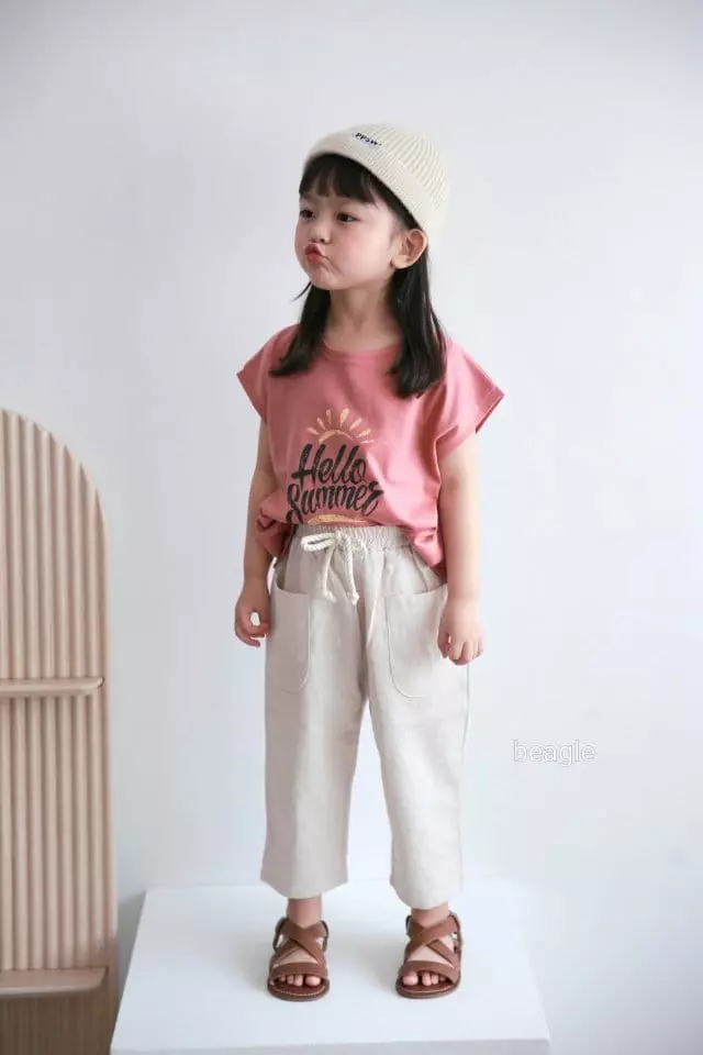 Beagle - Korean Children Fashion - #Kfashion4kids - Hello Summer Paint Tee - 4