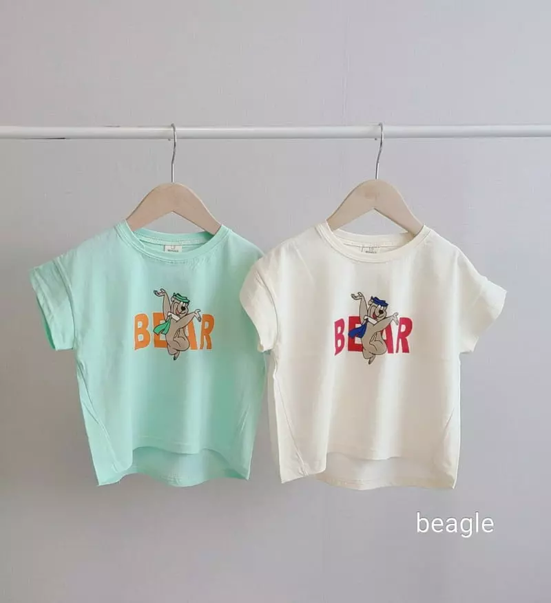 Beagle - Korean Children Fashion - #magicofchildhood - Bear Paint Tee - 3
