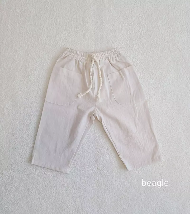 Beagle - Korean Children Fashion - #magicofchildhood - Need Linen Capri Pants