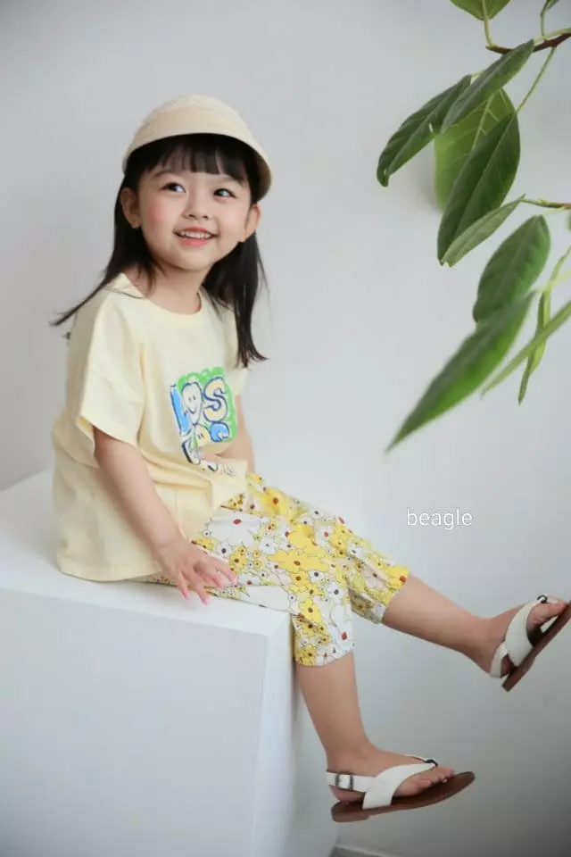 Beagle - Korean Children Fashion - #magicofchildhood - Ros Smile Paint Tee - 3