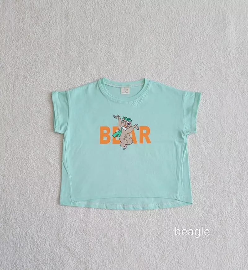 Beagle - Korean Children Fashion - #magicofchildhood - Bear Paint Tee - 4