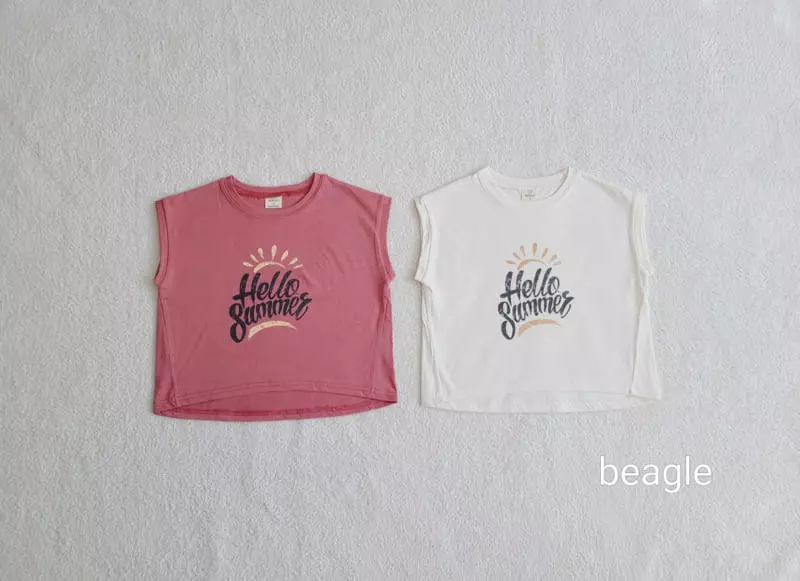 Beagle - Korean Children Fashion - #minifashionista - Hello Summer Tee - 3