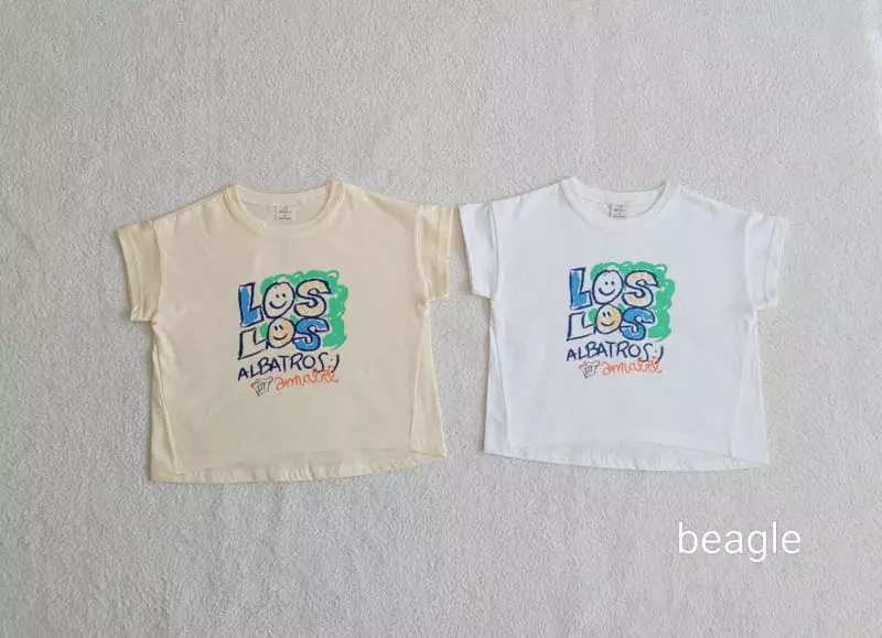 Beagle - Korean Children Fashion - #minifashionista - Los Smile Paint Tee - 5