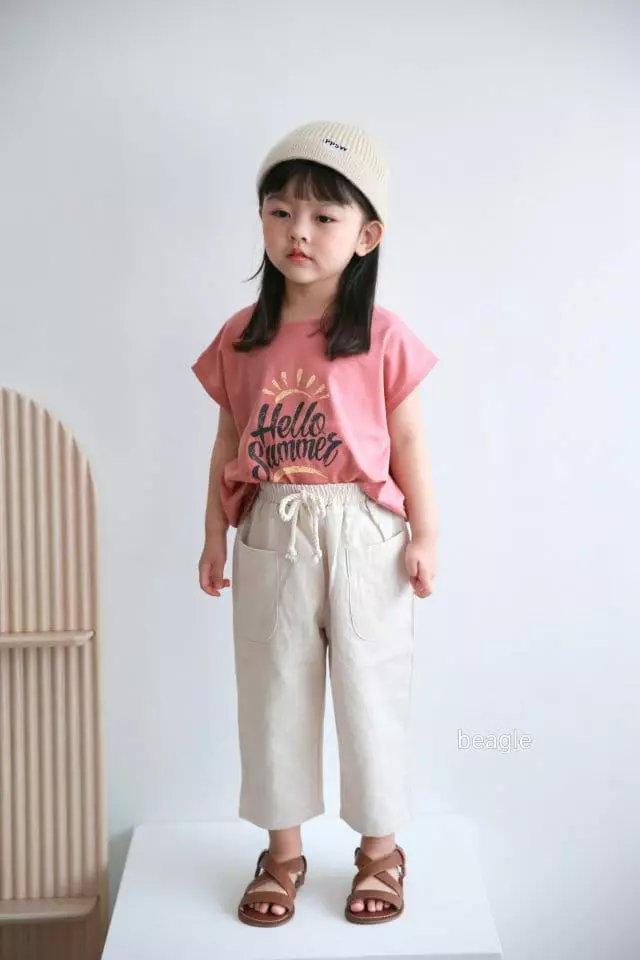 Beagle - Korean Children Fashion - #minifashionista - Hello Summer Paint Tee - 6
