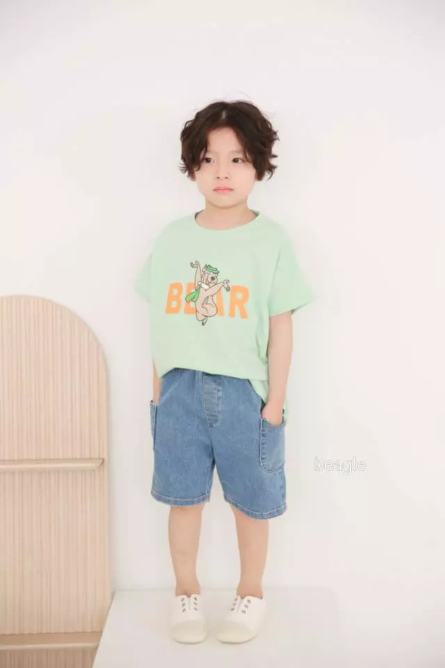 Beagle - Korean Children Fashion - #minifashionista - Bear Paint Tee - 5
