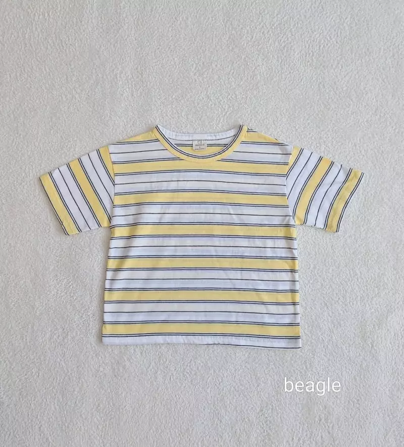 Beagle - Korean Children Fashion - #prettylittlegirls - Stripes Tee - 2