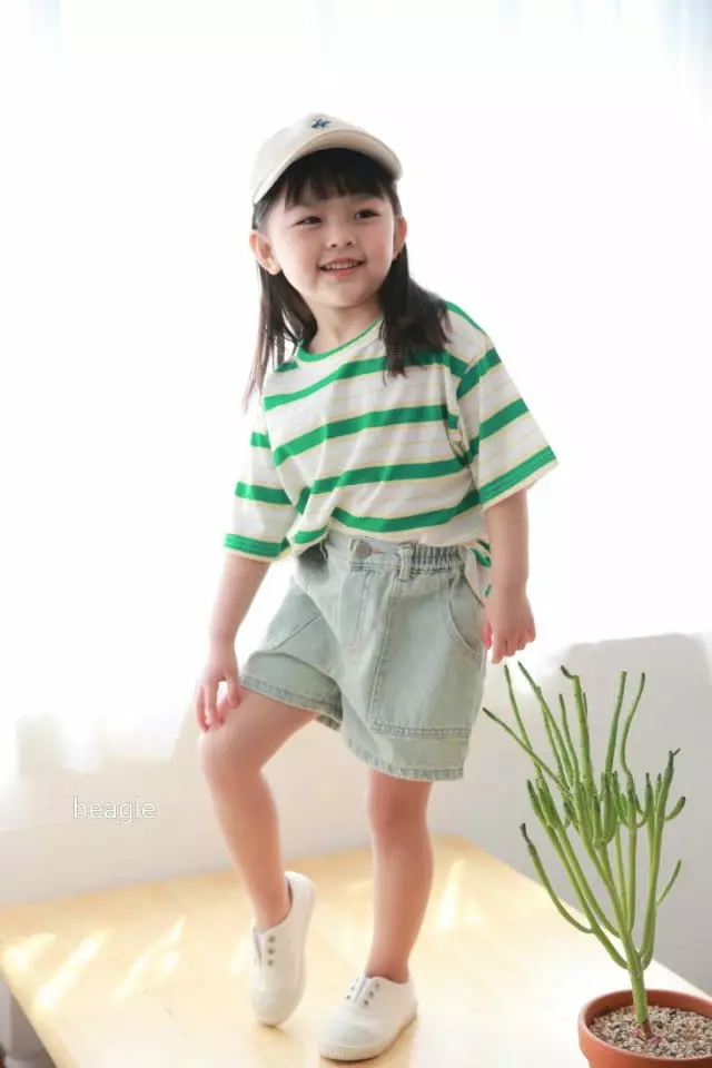 Beagle - Korean Children Fashion - #prettylittlegirls - Stripe Tee - 2