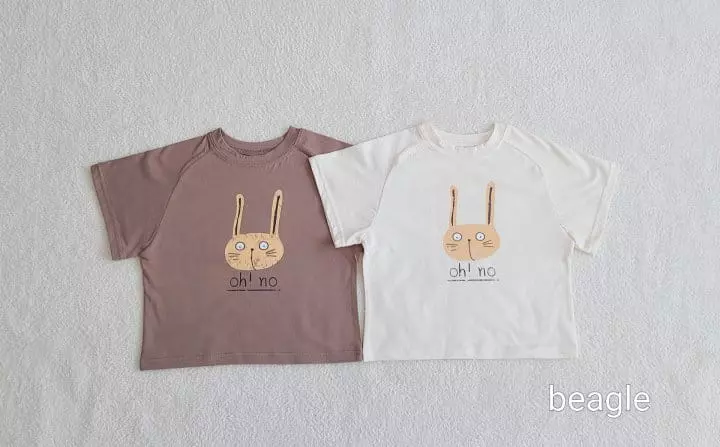 Beagle - Korean Children Fashion - #stylishchildhood - Rabbit Paint Tee