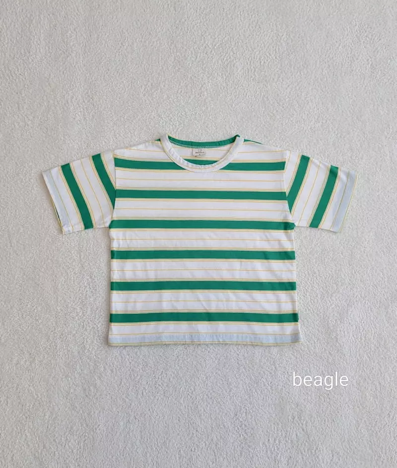 Beagle - Korean Children Fashion - #todddlerfashion - Stripes Tee - 3