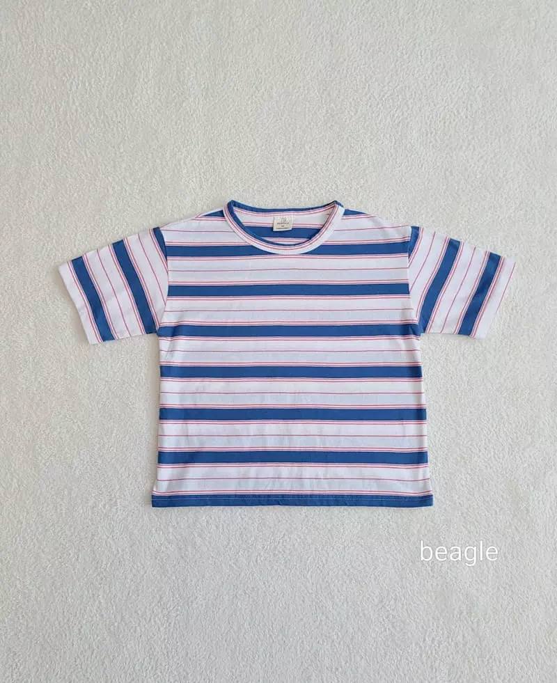 Beagle - Korean Children Fashion - #todddlerfashion - Stripes Tee - 4