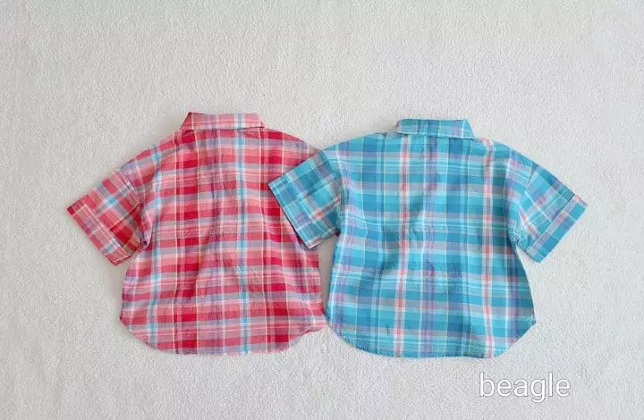 Beagle - Korean Children Fashion - #toddlerclothing - Summer Check Shirt - 2