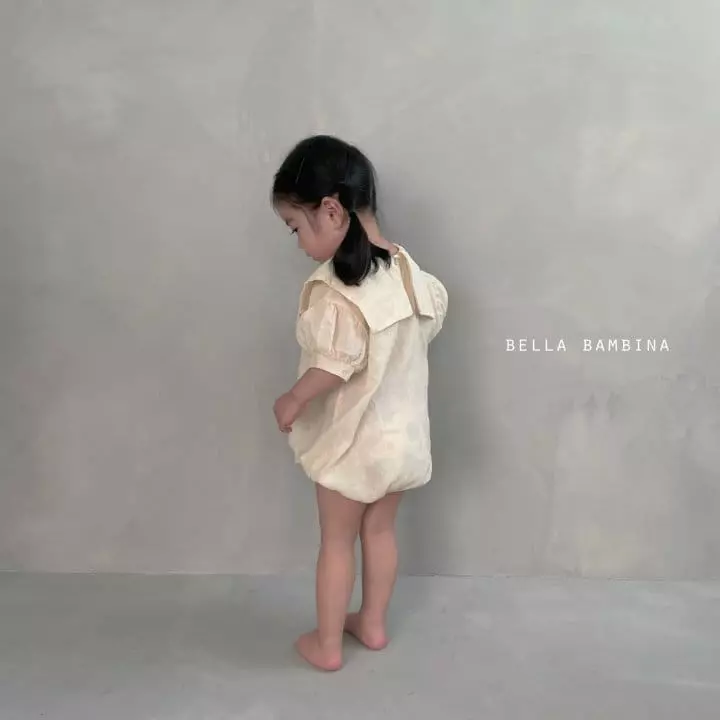 Bella Bambina - Korean Baby Fashion - #babyboutique - Bebe Sailor Collar Bodysuit - 9