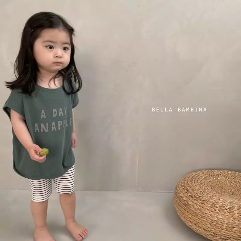 Bella Bambina - Korean Baby Fashion - #babyclothing - Stripes Short Leggings - 5
