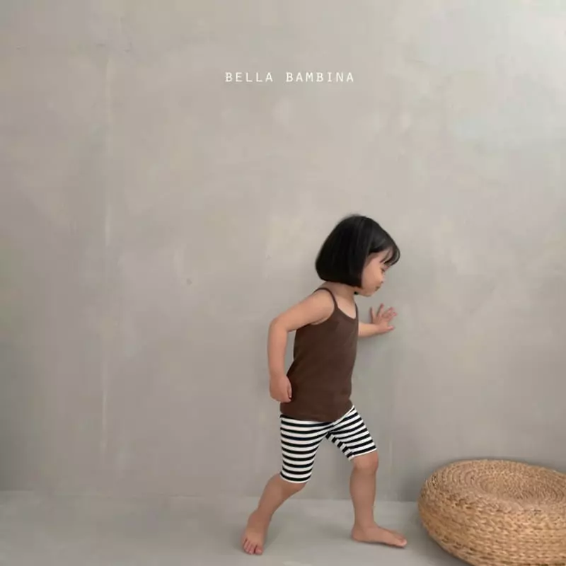 Bella Bambina - Korean Baby Fashion - #babyfever - Stripes Short Leggings - 7