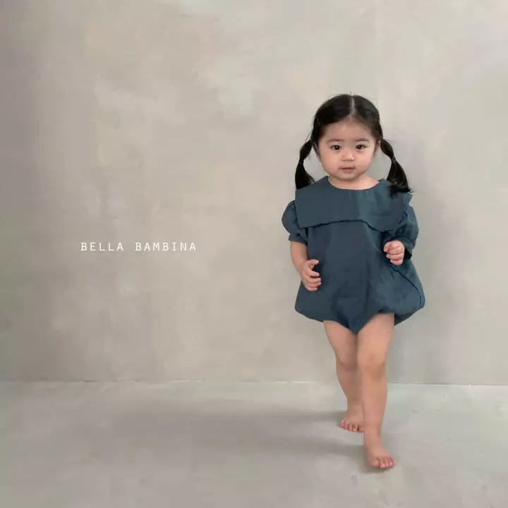 Bella Bambina - Korean Baby Fashion - #babyoninstagram - Bebe Sailor Collar Bodysuit