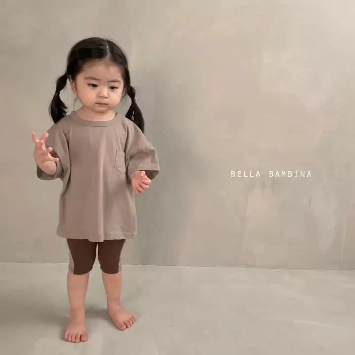 Bella Bambina - Korean Baby Fashion - #babyoninstagram - Bebe Mini Pocket Tee - 9