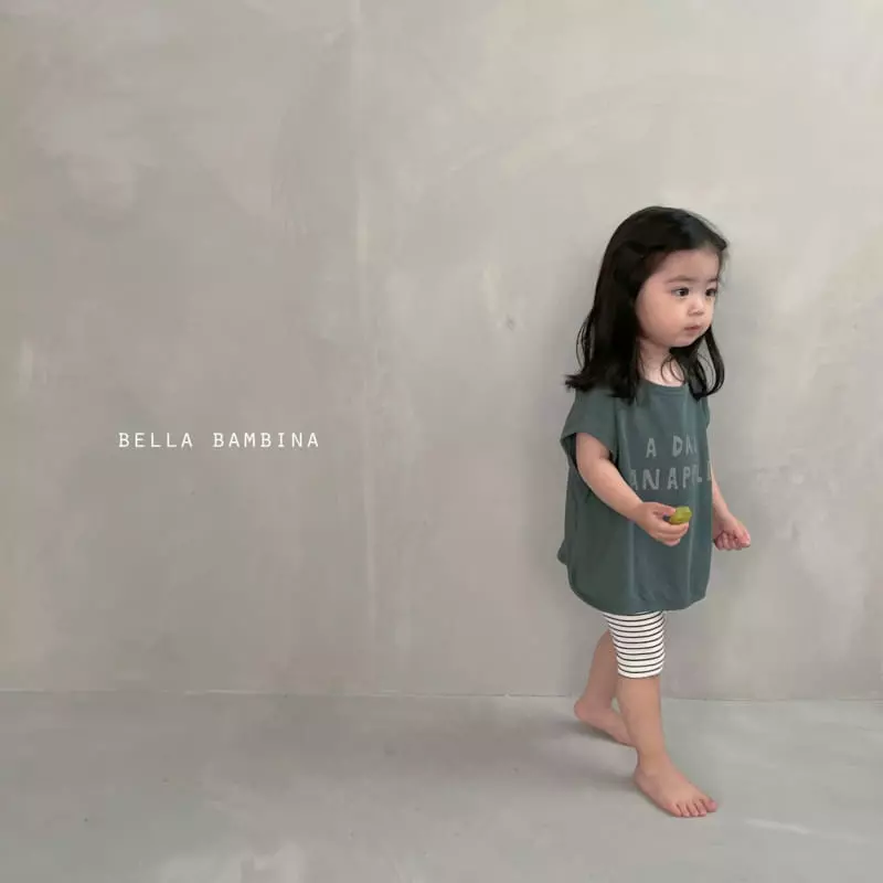 Bella Bambina - Korean Baby Fashion - #babyootd - Stripes Short Leggings - 11