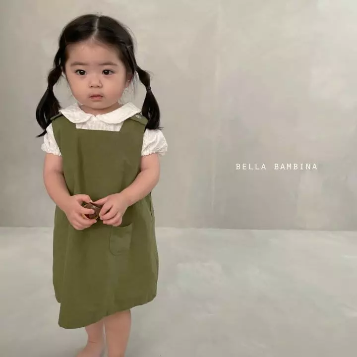 Bella Bambina - Korean Baby Fashion - #babyoutfit - Bebe A Dungarees One-piece - 5