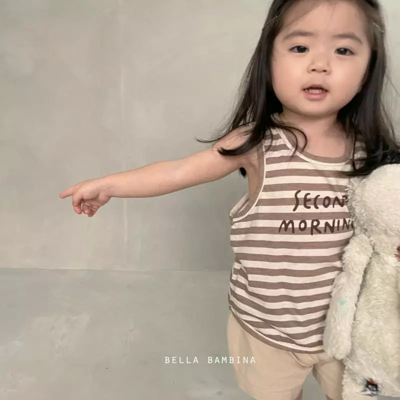 Bella Bambina - Korean Baby Fashion - #babyoutfit - Morning Mango Sleeveless Tee - 2