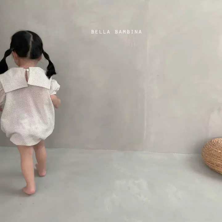 Bella Bambina - Korean Baby Fashion - #babywear - Bebe Sailor Collar Bodysuit - 5