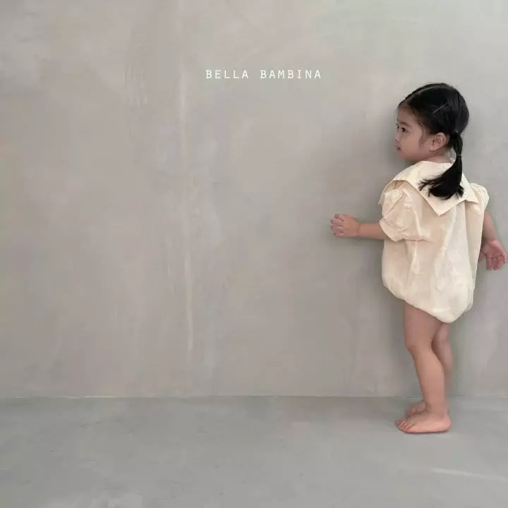 Bella Bambina - Korean Baby Fashion - #onlinebabyboutique - Bebe Sailor Collar Bodysuit - 6