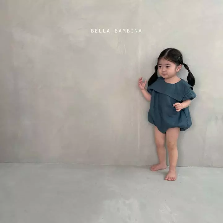 Bella Bambina - Korean Baby Fashion - #onlinebabyshop - Bebe Sailor Collar Bodysuit - 7