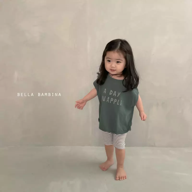 Bella Bambina - Korean Baby Fashion - #smilingbaby - Stripes Short Leggings - 2