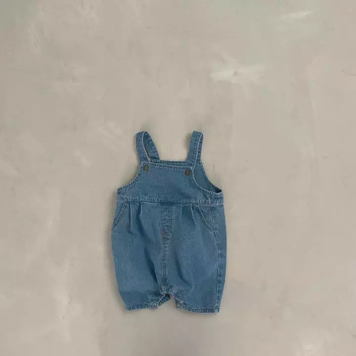 Bella Bambina - Korean Children Fashion - #childofig - Bebe Wrinkle Denim Bodysuit - 12