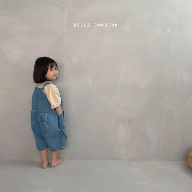 Bella Bambina - Korean Children Fashion - #childofig - Wrinkle Denim Dungarees - 10