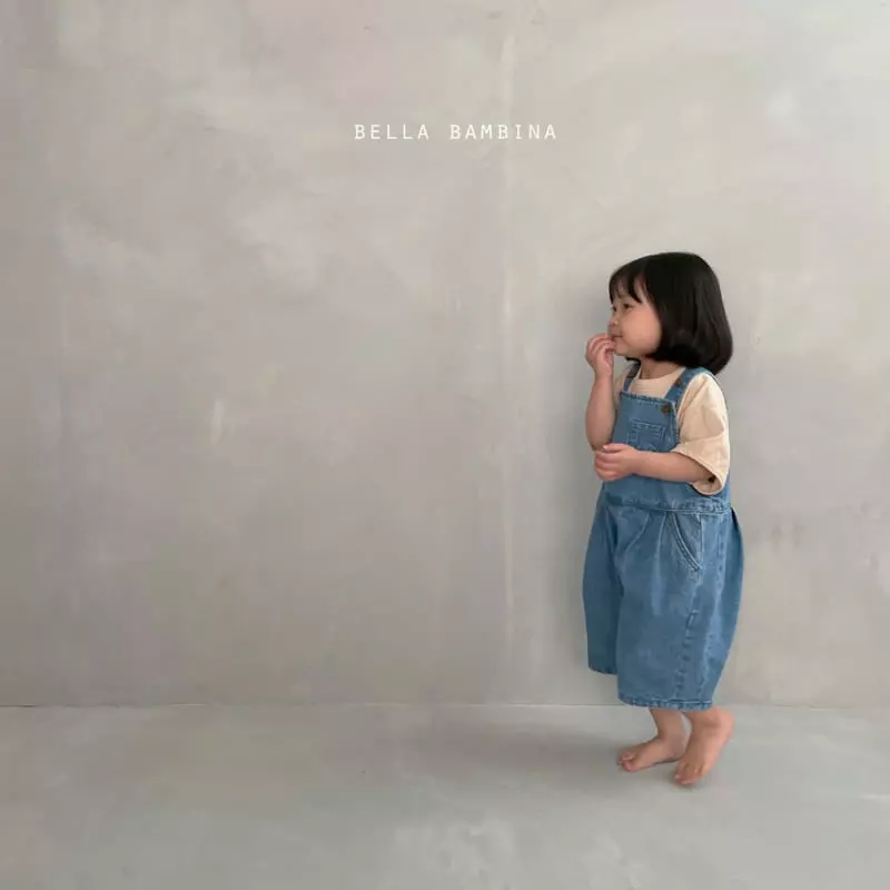 Bella Bambina - Korean Children Fashion - #childofig - Wrinkle Denim Dungarees - 9