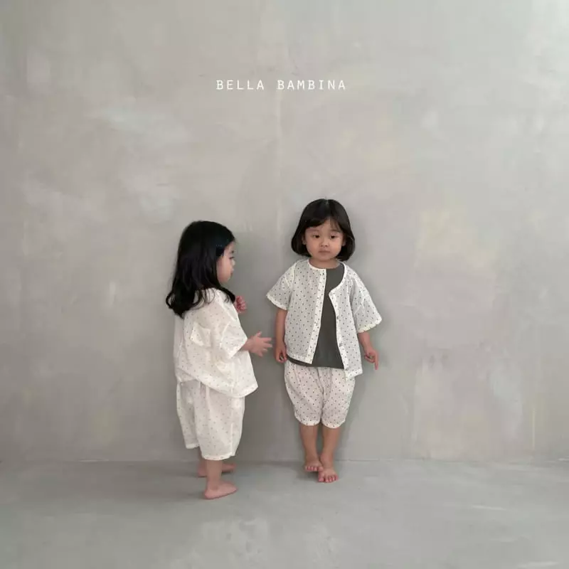 Bella Bambina - Korean Children Fashion - #childofig - Onui Dot Top Bottom Set