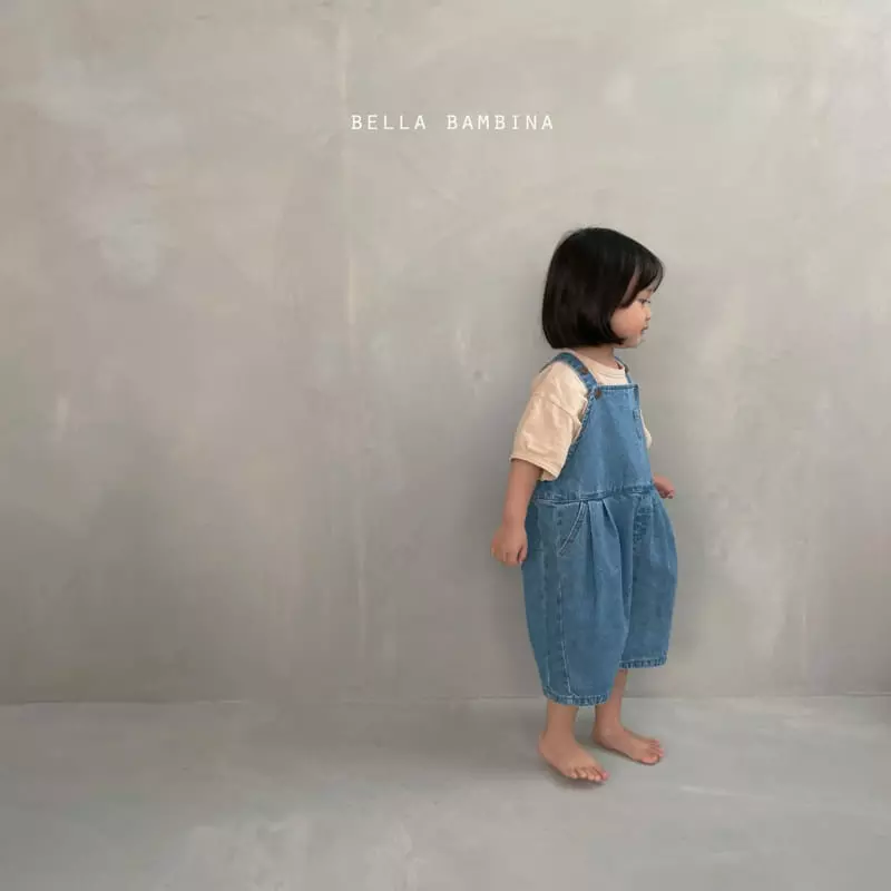 Bella Bambina - Korean Children Fashion - #childrensboutique - Wrinkle Denim Dungarees - 11