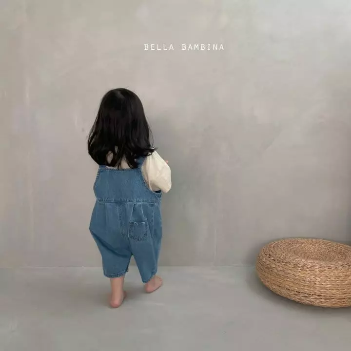 Bella Bambina - Korean Children Fashion - #designkidswear - Bebe Wrinkle Denim Bodysuit