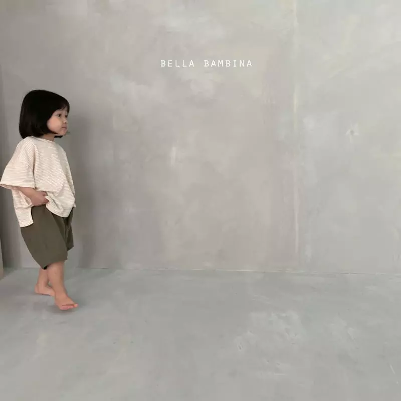 Bella Bambina - Korean Children Fashion - #designkidswear - Slit Stripes Tee - 2