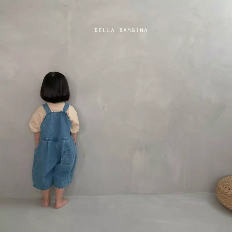 Bella Bambina - Korean Children Fashion - #designkidswear - Wrinkle Denim Dungarees - 12