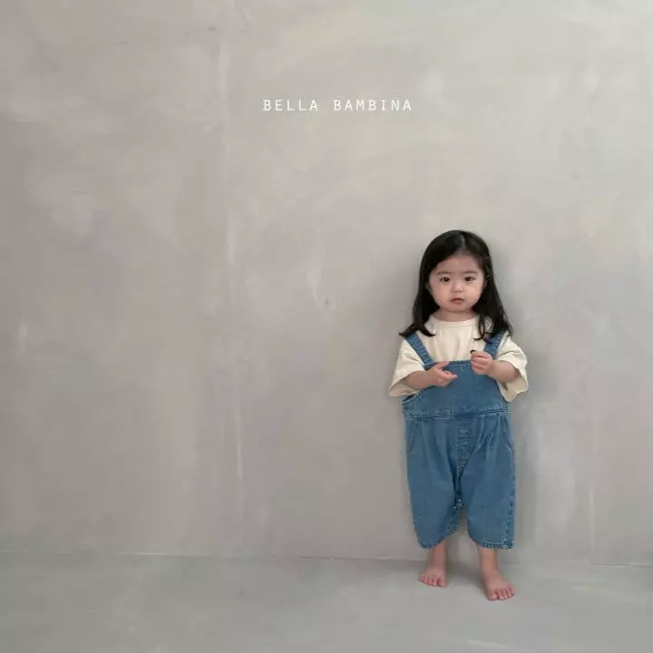 Bella Bambina - Korean Children Fashion - #discoveringself - Bebe Wrinkle Denim Bodysuit - 2