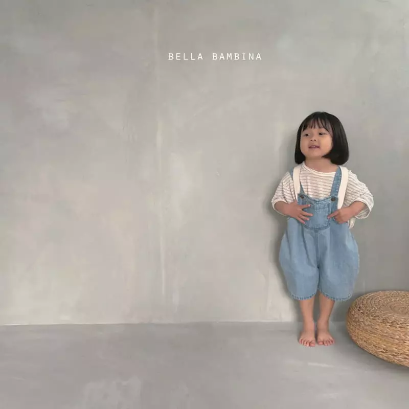 Bella Bambina - Korean Children Fashion - #fashionkids - Ann Denim Dungarees - 2