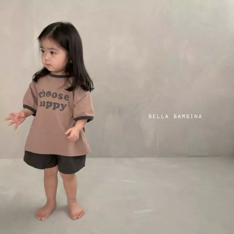 Bella Bambina - Korean Children Fashion - #kidsshorts - Chu Color Piping Tee - 2
