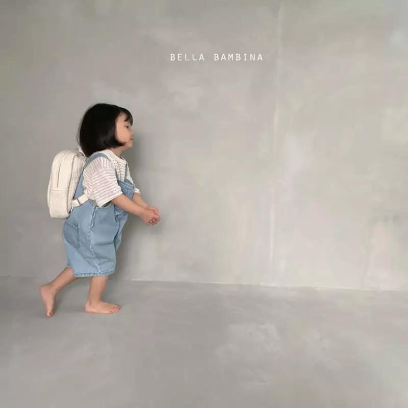 Bella Bambina - Korean Children Fashion - #kidsshorts - Ann Denim Dungarees - 3