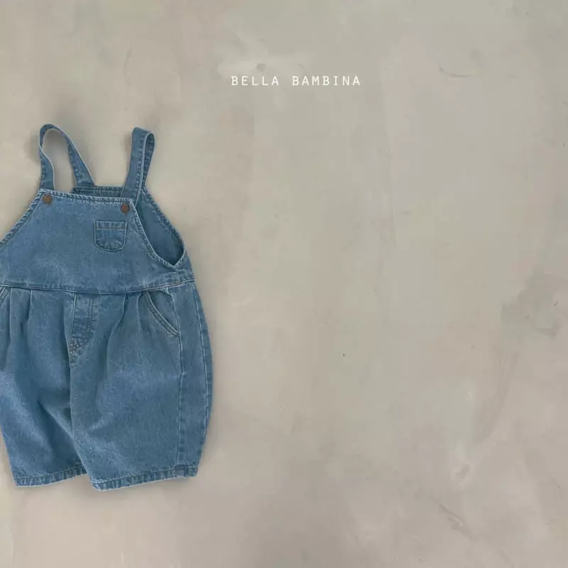 Bella Bambina - Korean Children Fashion - #kidsstore - Wrinkle Denim Dungarees - 2