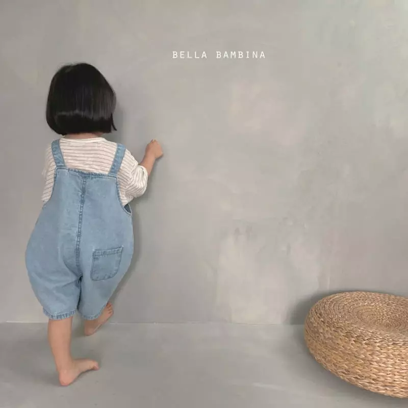Bella Bambina - Korean Children Fashion - #kidsshorts - Ann Denim Dungarees - 4