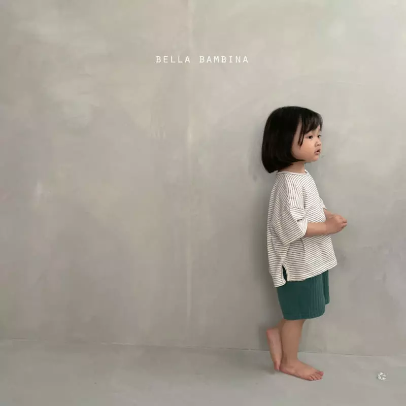 Bella Bambina - Korean Children Fashion - #littlefashionista - Slit Stripes Tee - 9