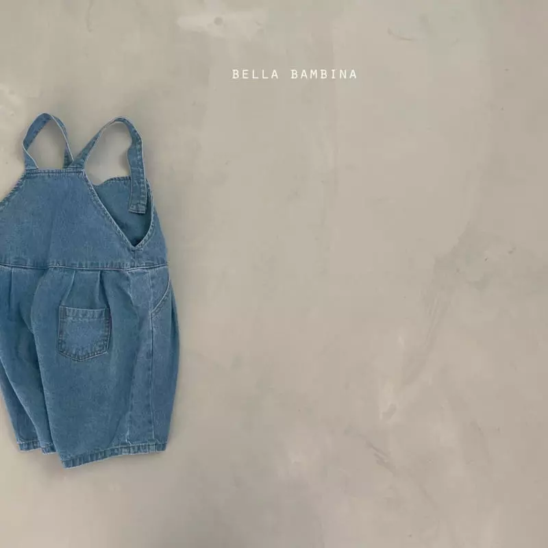 Bella Bambina - Korean Children Fashion - #littlefashionista - Wrinkle Denim Dungarees - 5