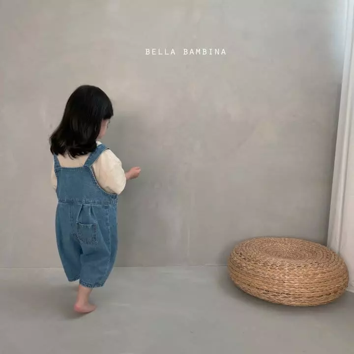 Bella Bambina - Korean Children Fashion - #magicofchildhood - Bebe Wrinkle Denim Bodysuit - 9
