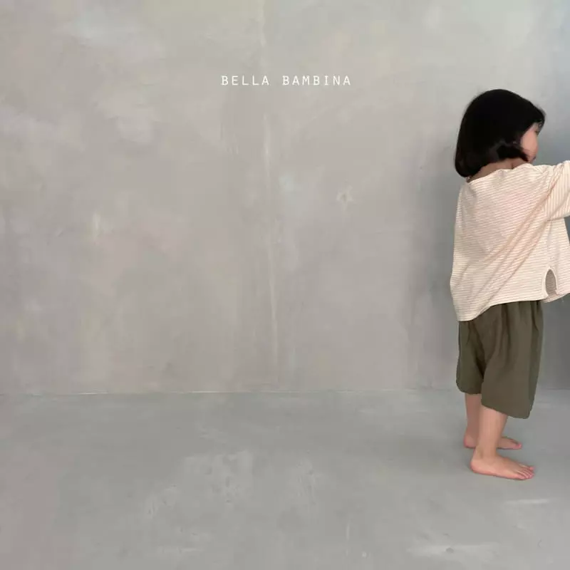 Bella Bambina - Korean Children Fashion - #magicofchildhood - Slit Stripes Tee - 10