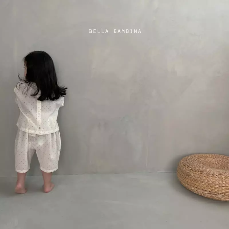 Bella Bambina - Korean Children Fashion - #magicofchildhood - Onui Dot Top Bottom Set - 11