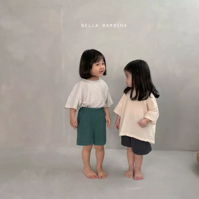 Bella Bambina - Korean Children Fashion - #minifashionista - Slit Stripes Tee - 11