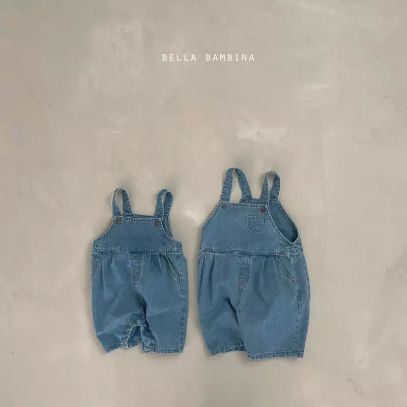 Bella Bambina - Korean Children Fashion - #minifashionista - Wrinkle Denim Dungarees - 7